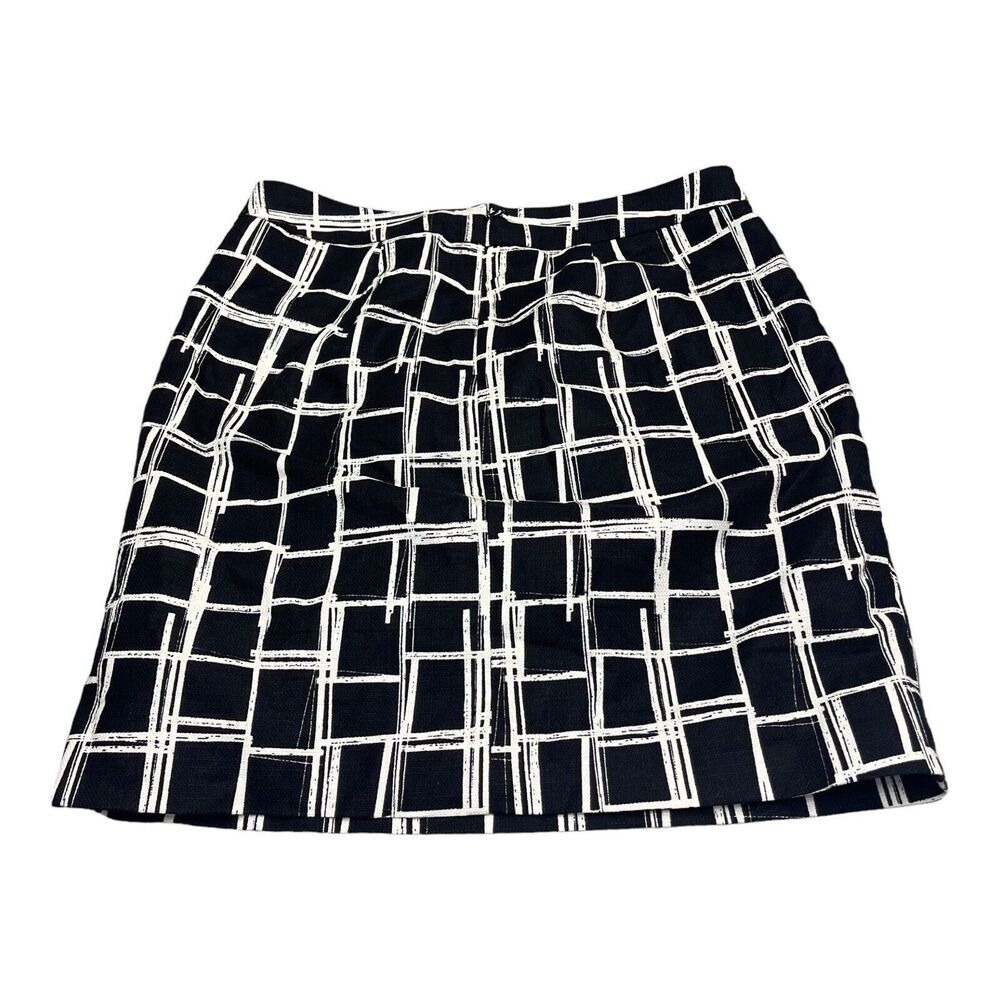 GAP Black & White Checkered Short Skirt Women’s Size 2 - Picture 3 of 8